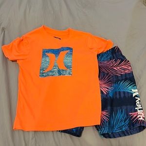 Hurley Board Short Set with a Rash Guard